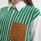 Celina Stripey Shirt - Green
