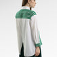 Celina Stripey Shirt - Green
