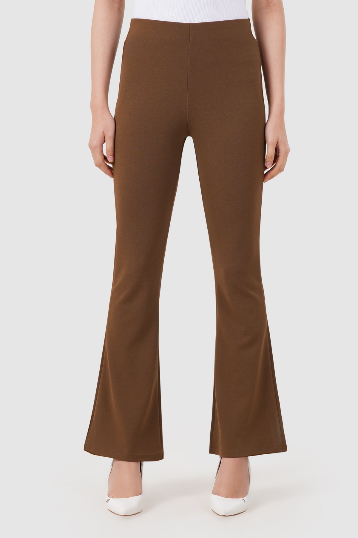 Charlotte Bootcut Pants - Brown
