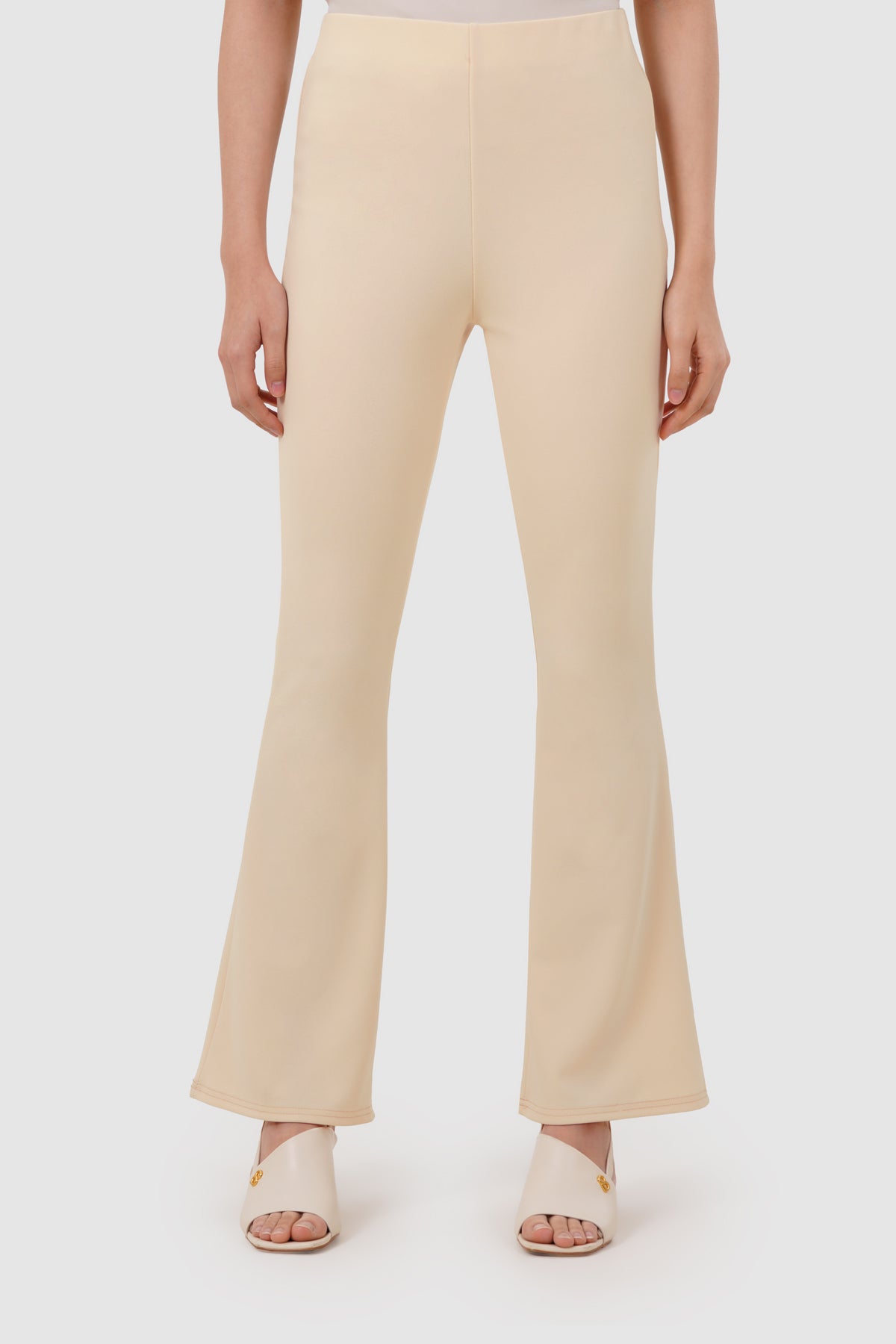 Charlotte Bootcut Pants - Chalk