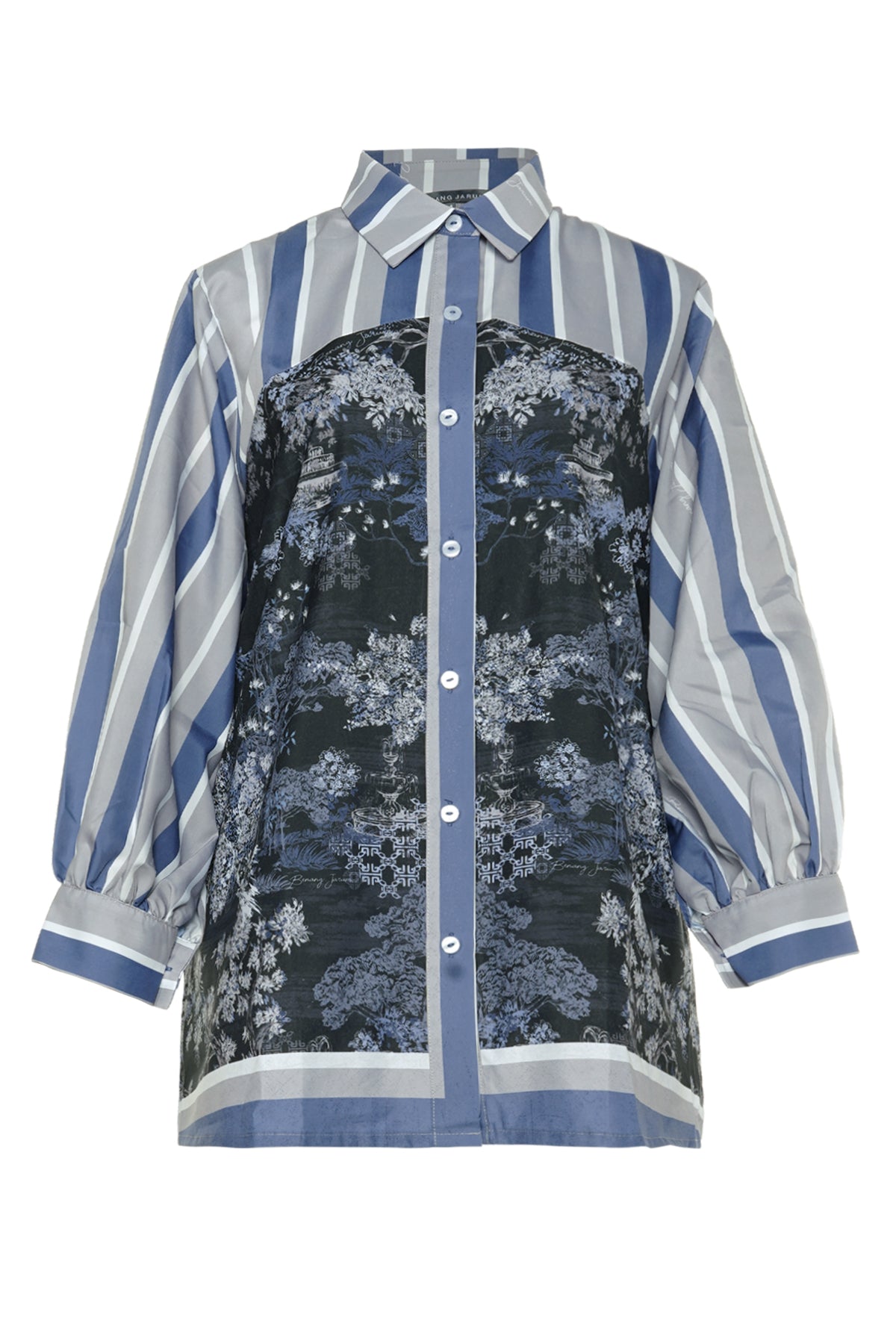 Chinoiserie Basic Shirt - Navy