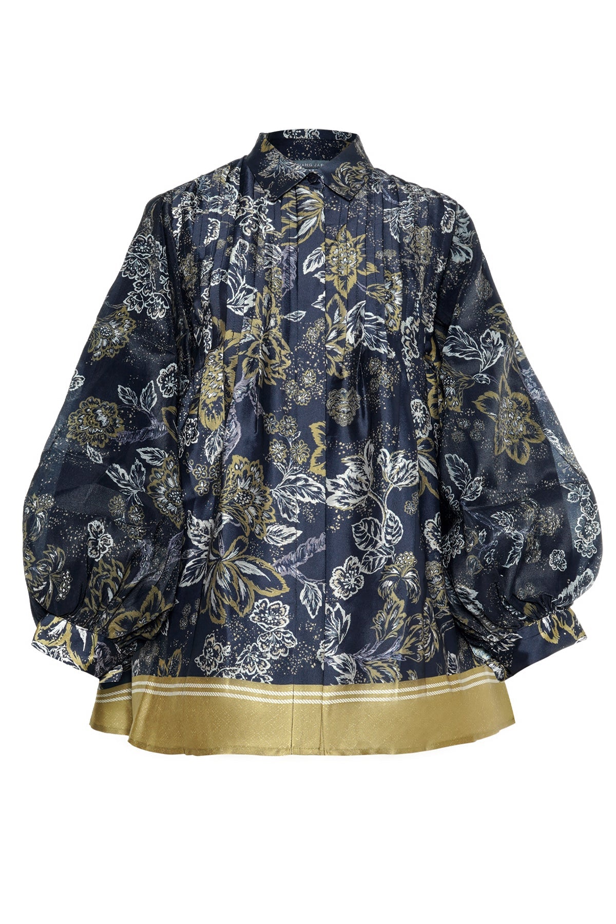 Chinoiserie Opnaisel Shirt - Navy