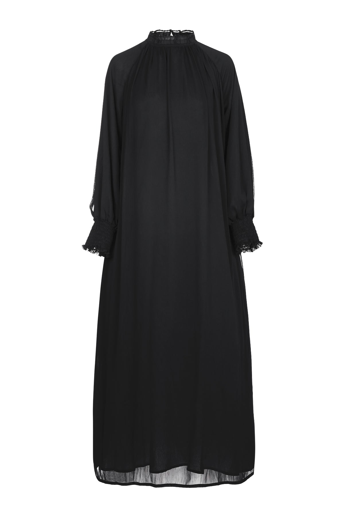 Chloe Ruffle Dress - Black