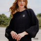 Ciara Pleated Blouse - Black