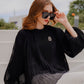 Ciara Pleated Blouse - Black