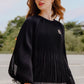 Ciara Pleated Blouse - Black