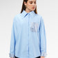 Claire Beads Shirt - Blue