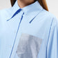 Claire Beads Shirt - Blue