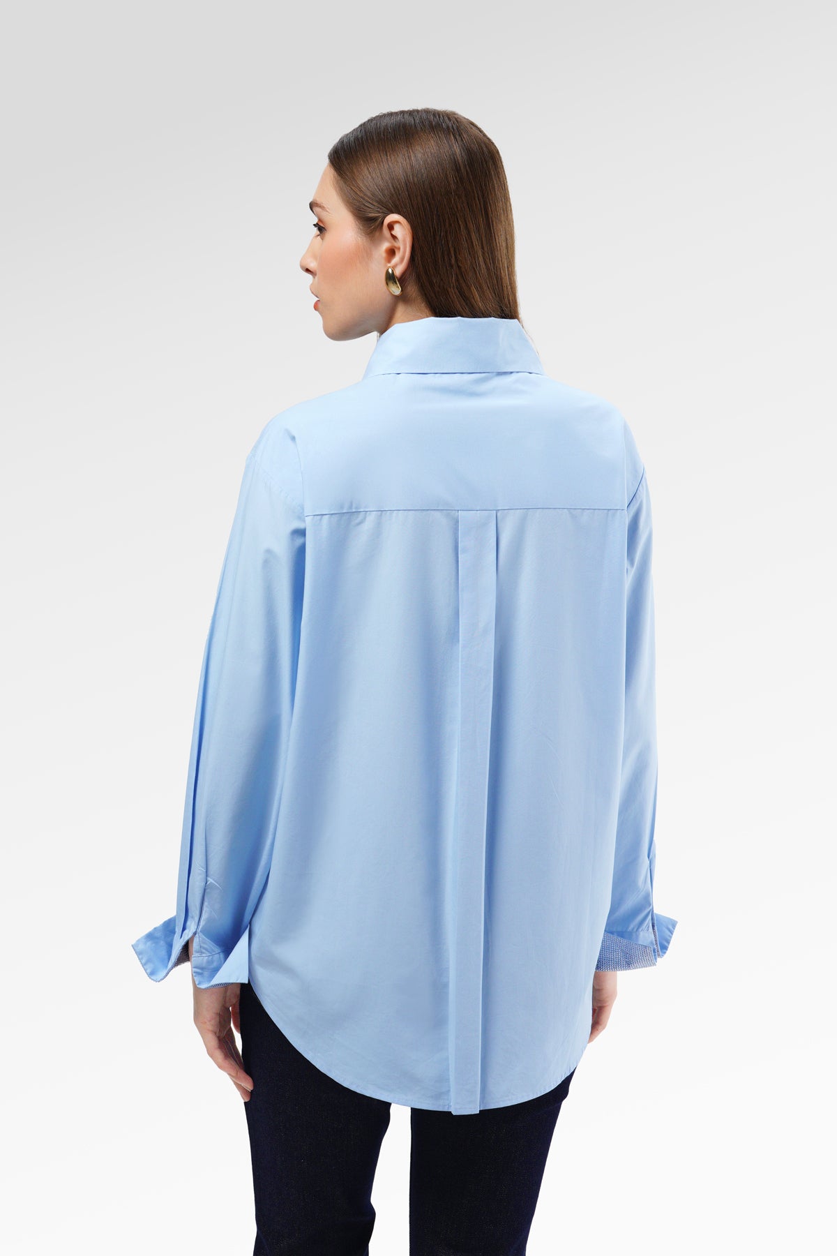 Claire Beads Shirt - Blue