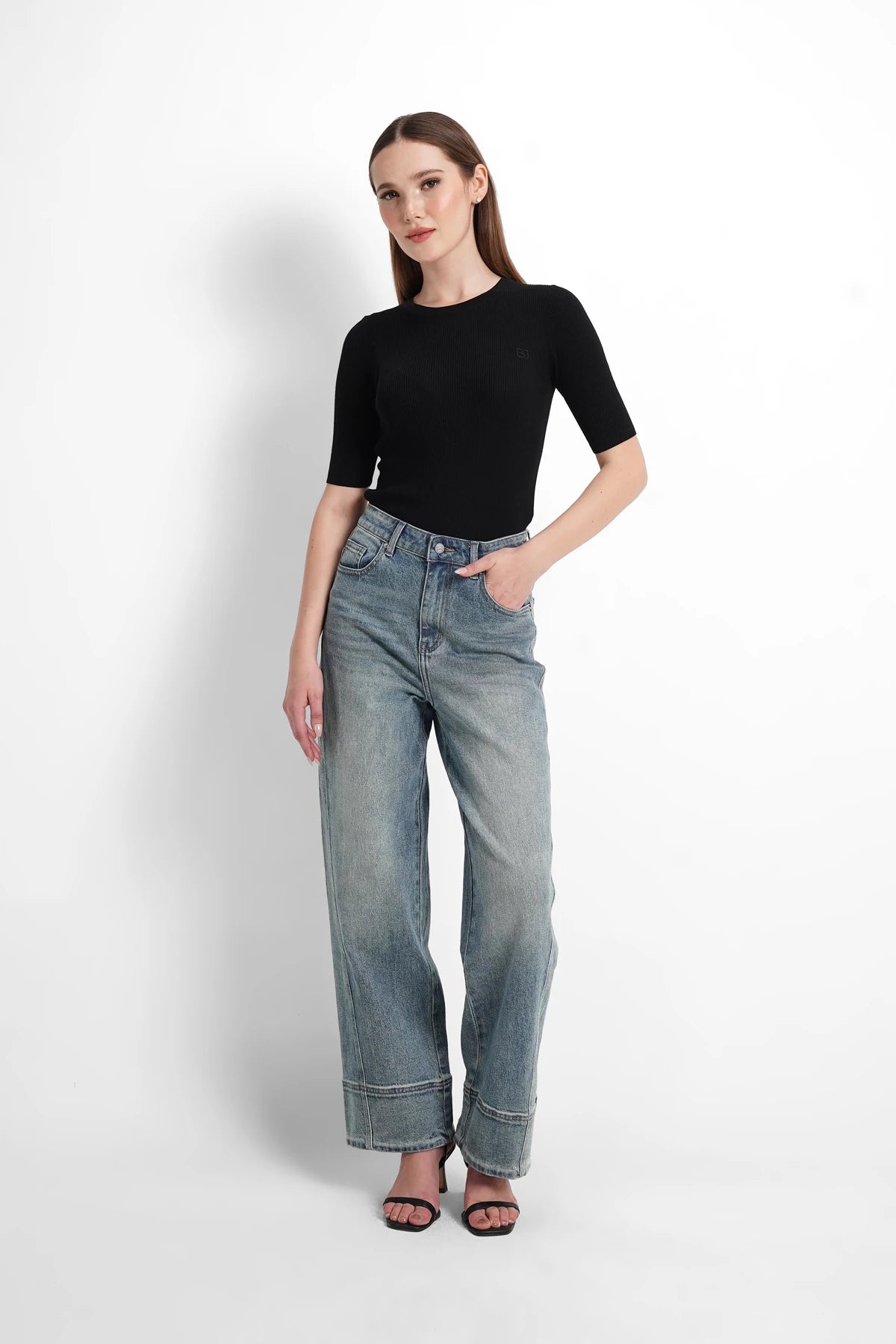 Clara Denim Pants - Rose Denim