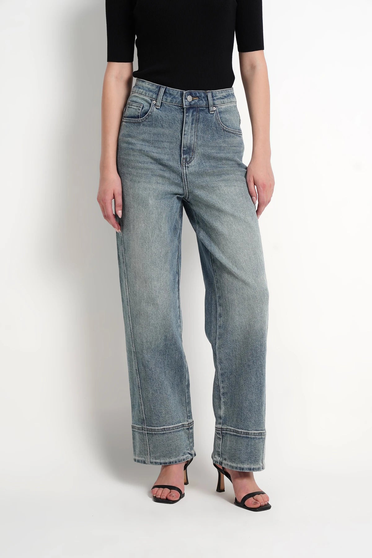Clara Denim Pants - Rose Denim