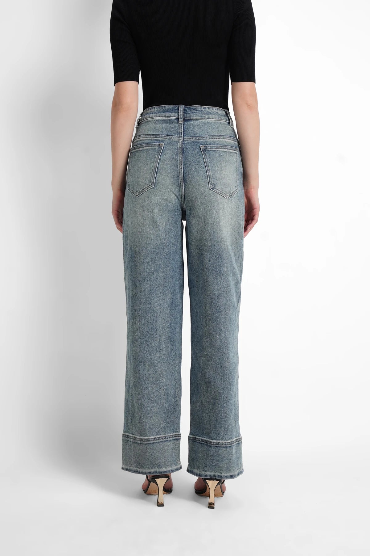 Clara Denim Pants - Rose Denim