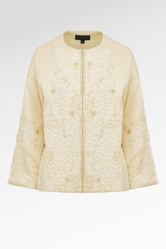 Clara Embellishment Outer - Beige