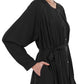 Clara Pleats Dress - Black