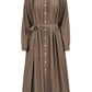 Clara Pleats Dress - Desert Palm