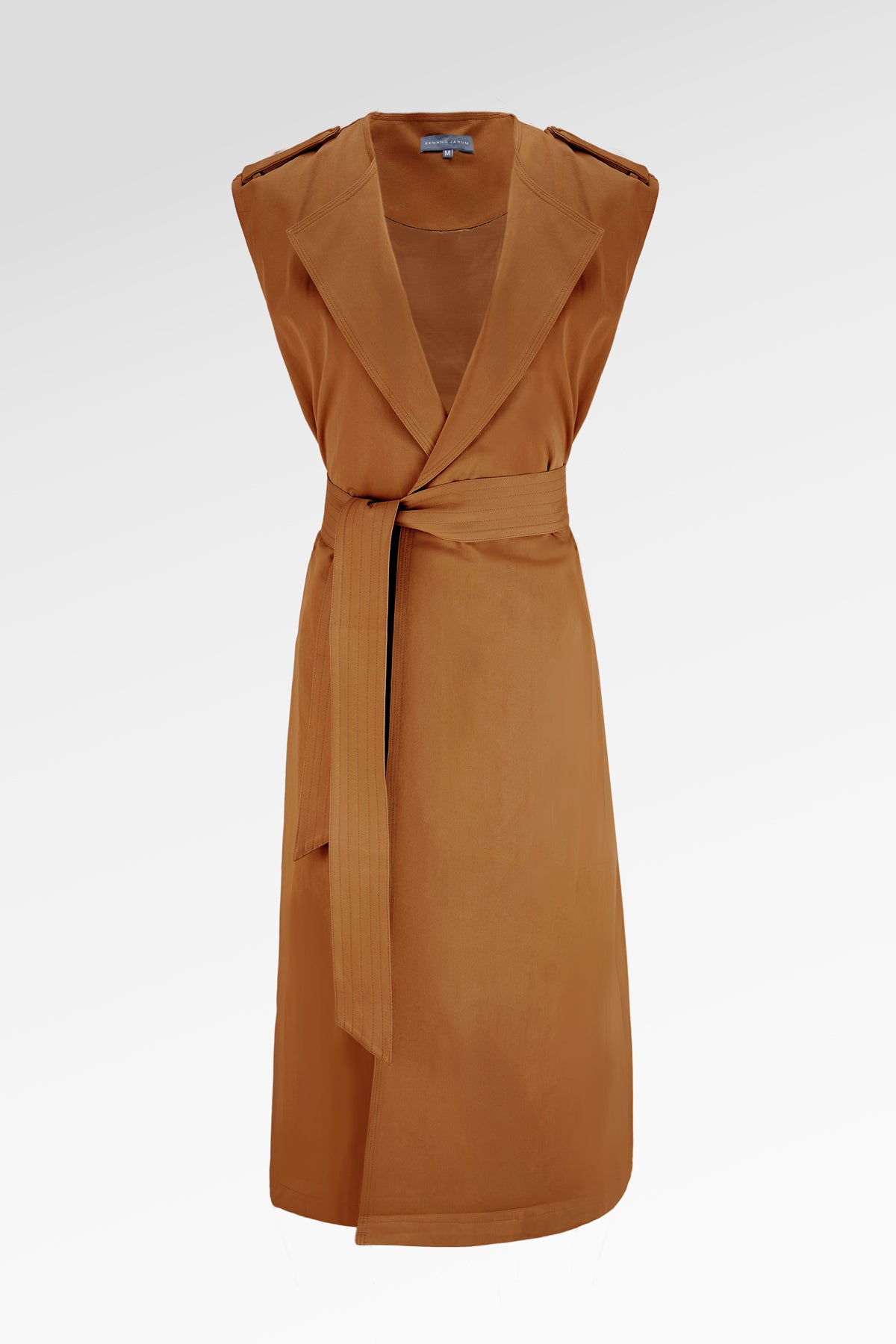 Clara Sleeveless Coat - Brown
