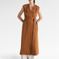 Clara Sleeveless Coat - Brown