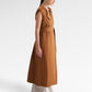 Clara Sleeveless Coat - Brown