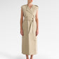 Clara Sleeveless Coat - Taupe
