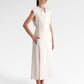 Clara Sleeveless Coat - White