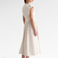 Clara Sleeveless Coat - White