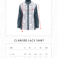 Clarisse Lace Shirt - Navy Blossom