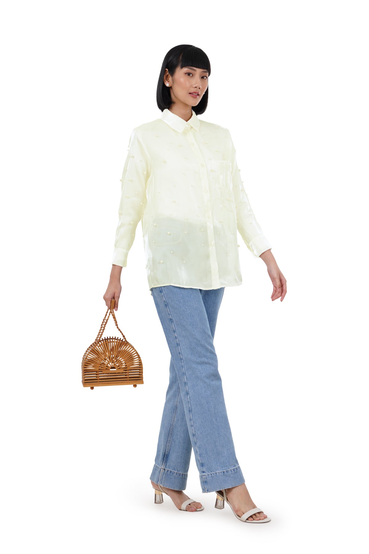 Jolene Pearl Top - Cannoli Cream