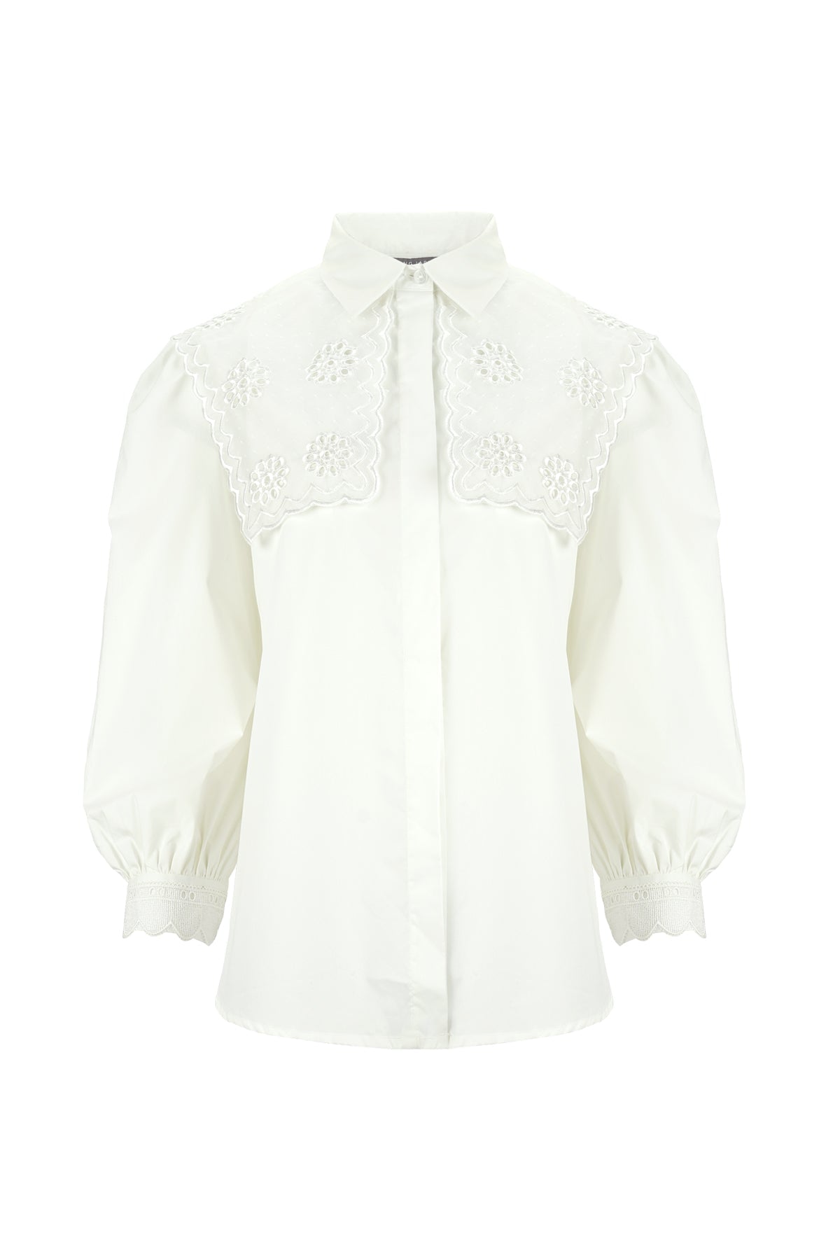 Dayla Lace Shirt - White
