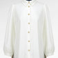 Denim Tales Back Pleated Shirt - White
