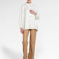 Denim Tales Back Pleated Shirt - White