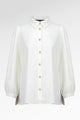Denim Tales Back Pleated Shirt - White