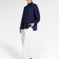 Denim Tales Back Pleated Shirt - Dark Blue