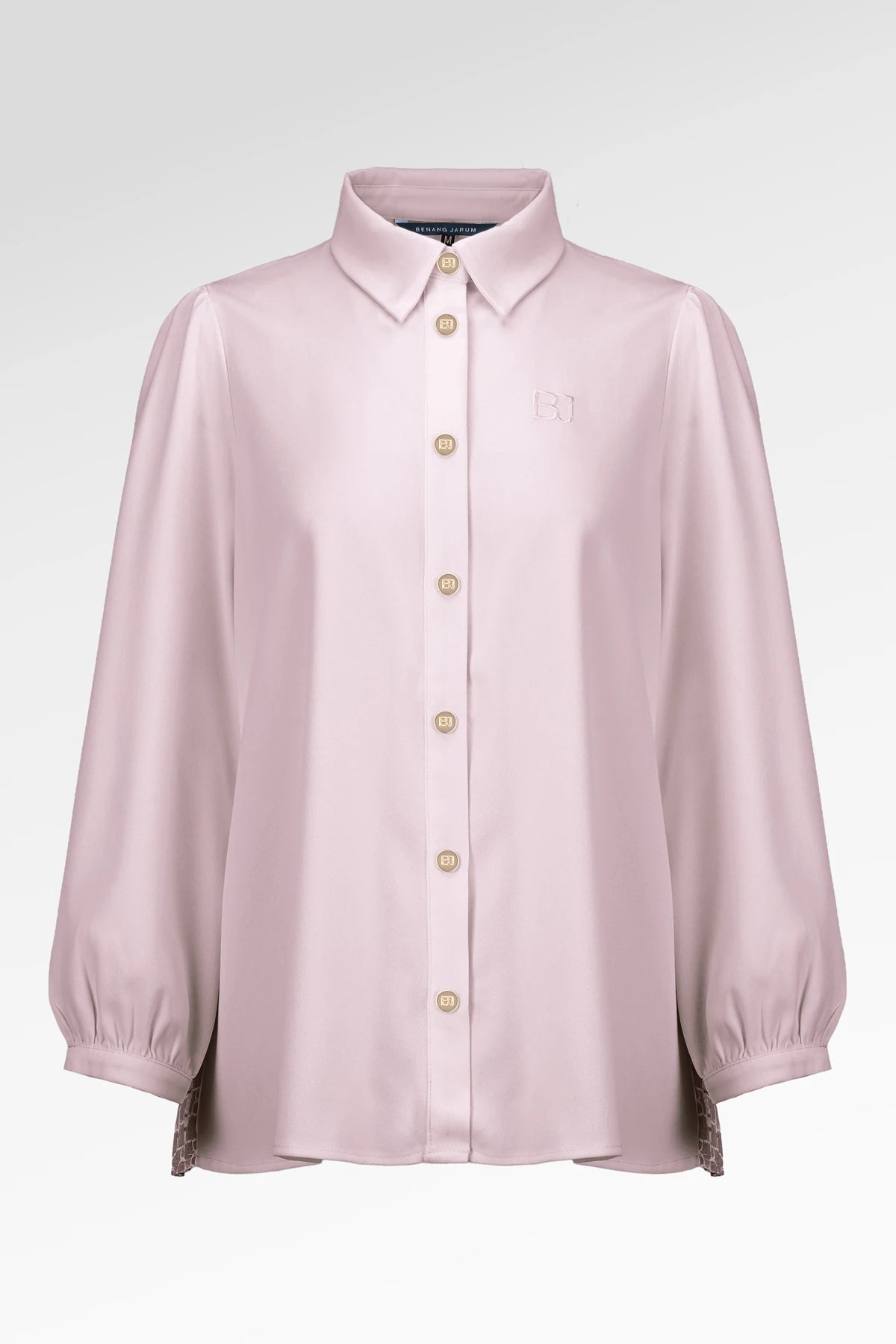 Denim Tales Back Pleated Shirt - Pink