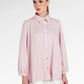 Denim Tales Back Pleated Shirt - Pink