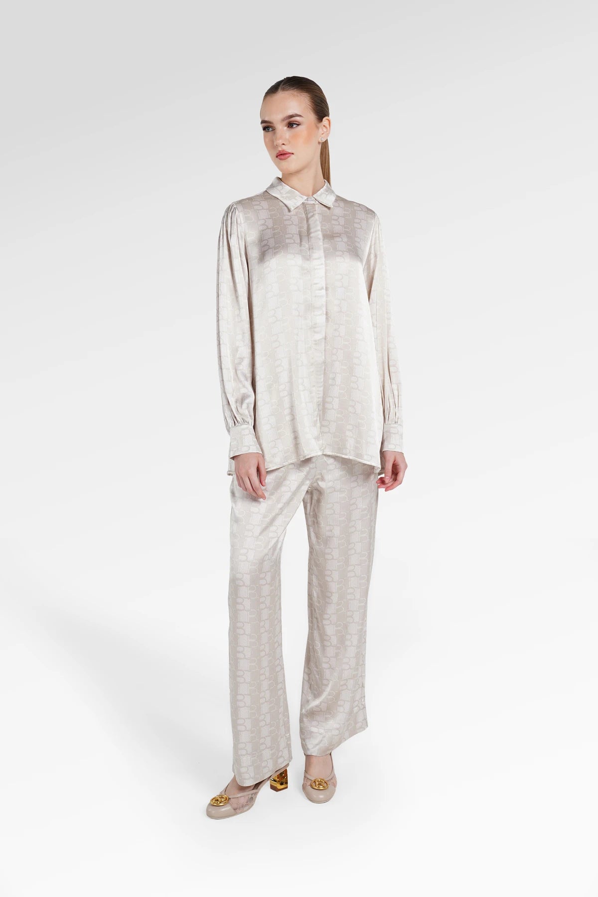 Denim Tales Back Yoke Shirt - Cream