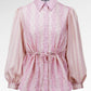 Denim Tales Drawstring Shirt - Pink