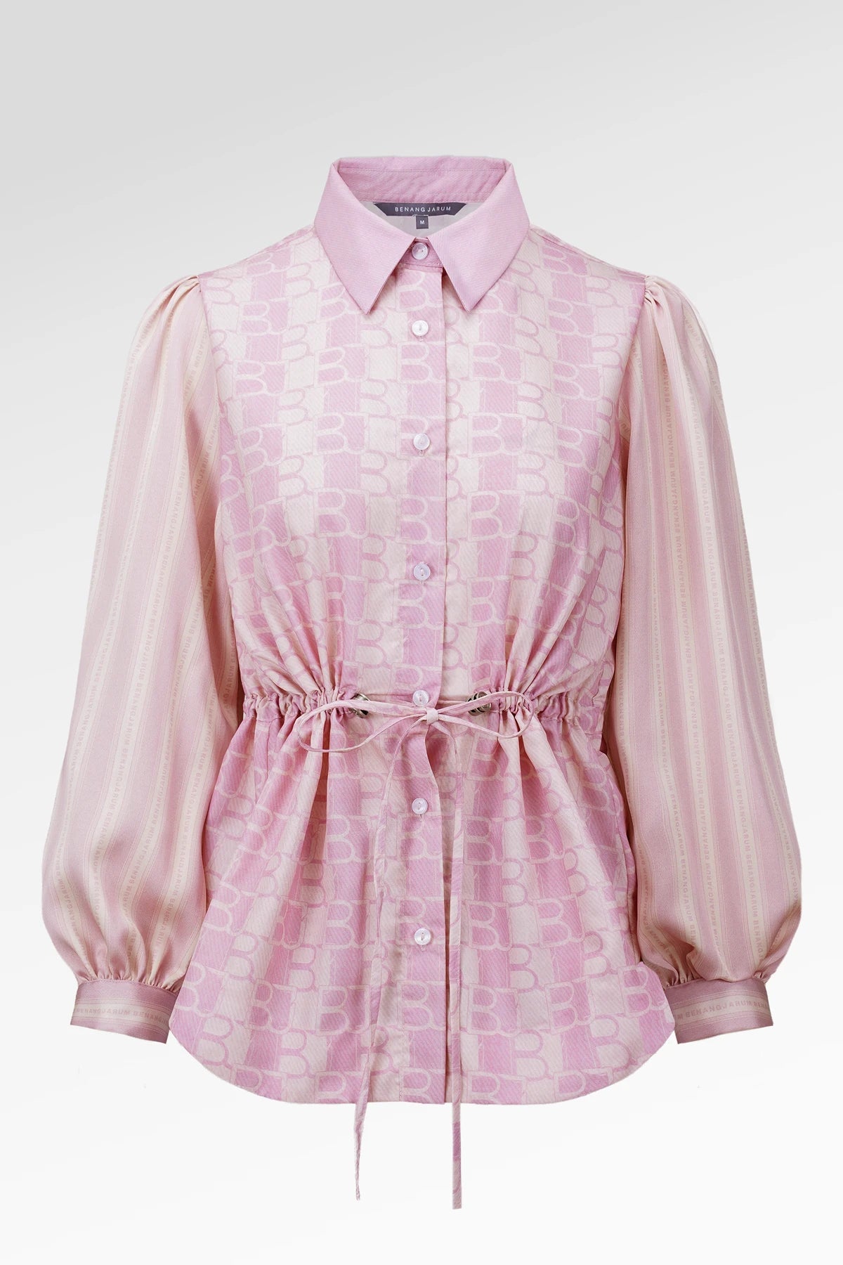 Denim Tales Drawstring Shirt - Pink