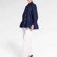 Denim Tales Peplum Shirt - Dark Blue