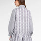 Denim Tales Peplum Shirt - Grey