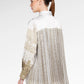 Denim Tales Pleated Panel Shirt - Cream