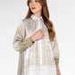 Denim Tales Pleated Panel Shirt - Cream