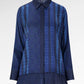 Denim Tales Pleated Panel Shirt - Dark Blue