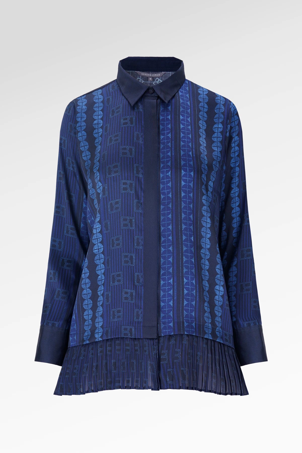 Denim Tales Pleated Panel Shirt - Dark Blue