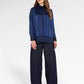 Denim Tales Pleated Panel Shirt - Dark Blue