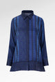 Denim Tales Pleated Panel Shirt - Dark Blue
