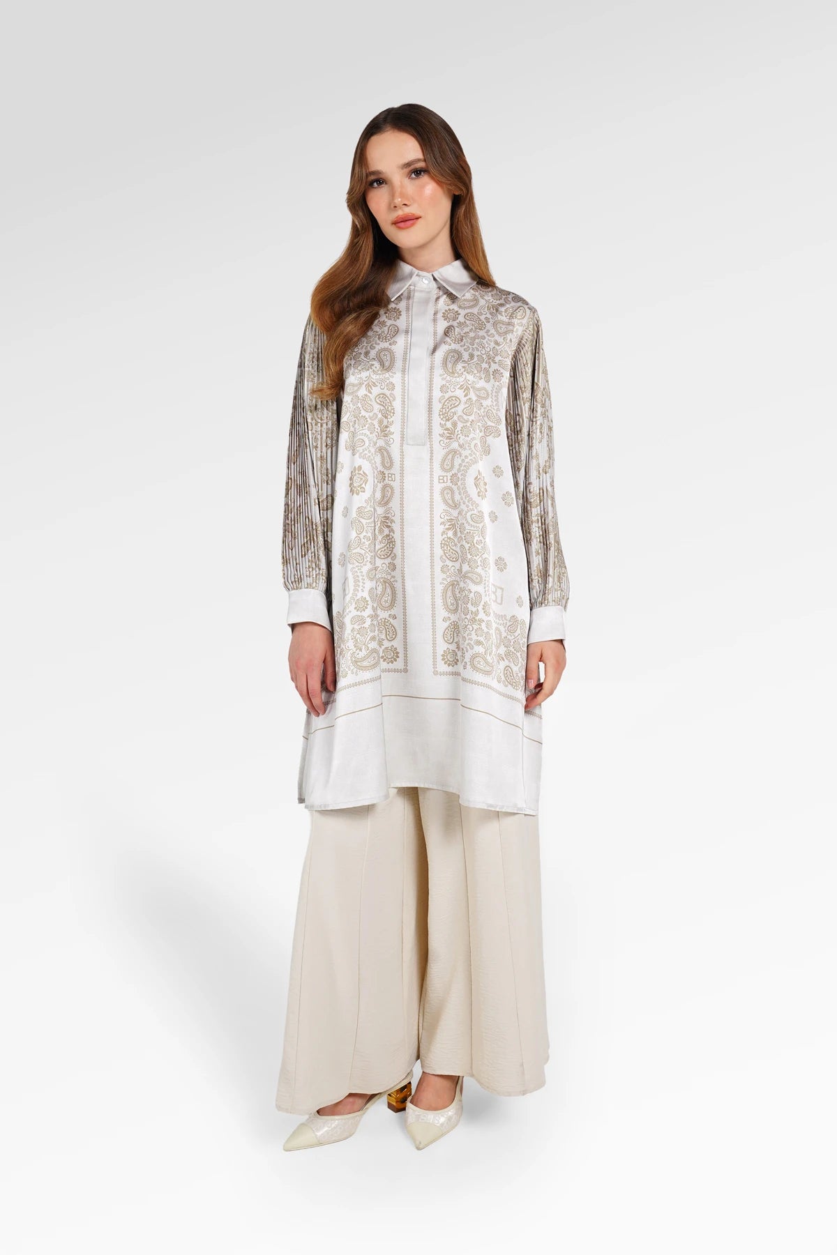 Denim Tales Tunic - Cream