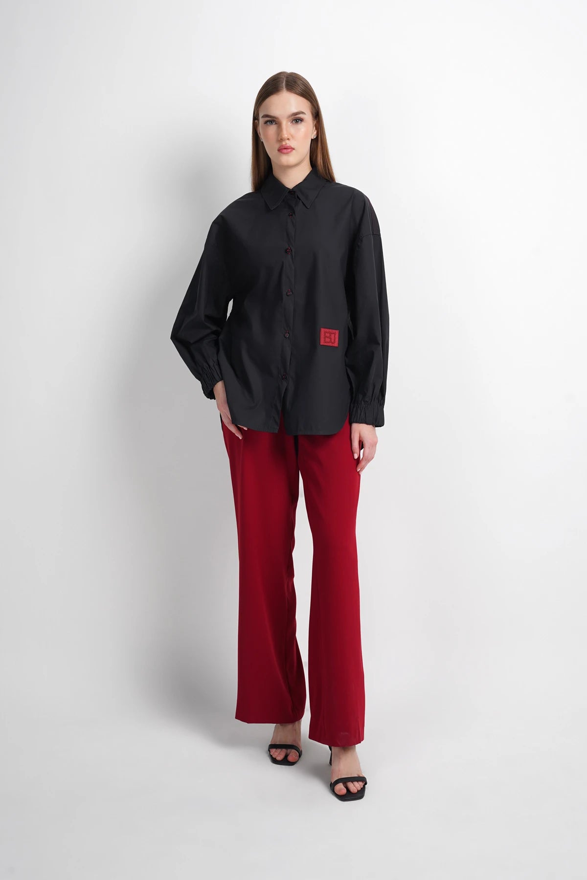Detail Patch Shirt - Black