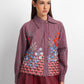 Dreamscape Asymmetric Collar Shirt - Monaco