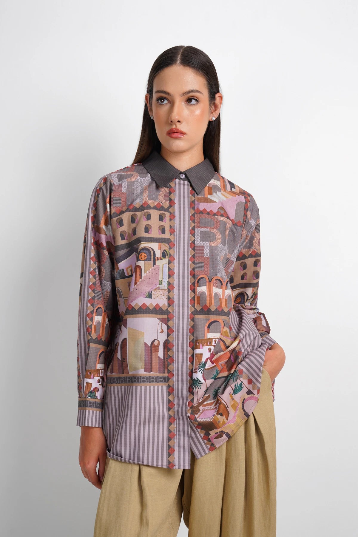 Dreamscape Back Detail Shirt - Como