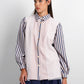 Dreamscape Back Pleated Lace Shirt - Malibu